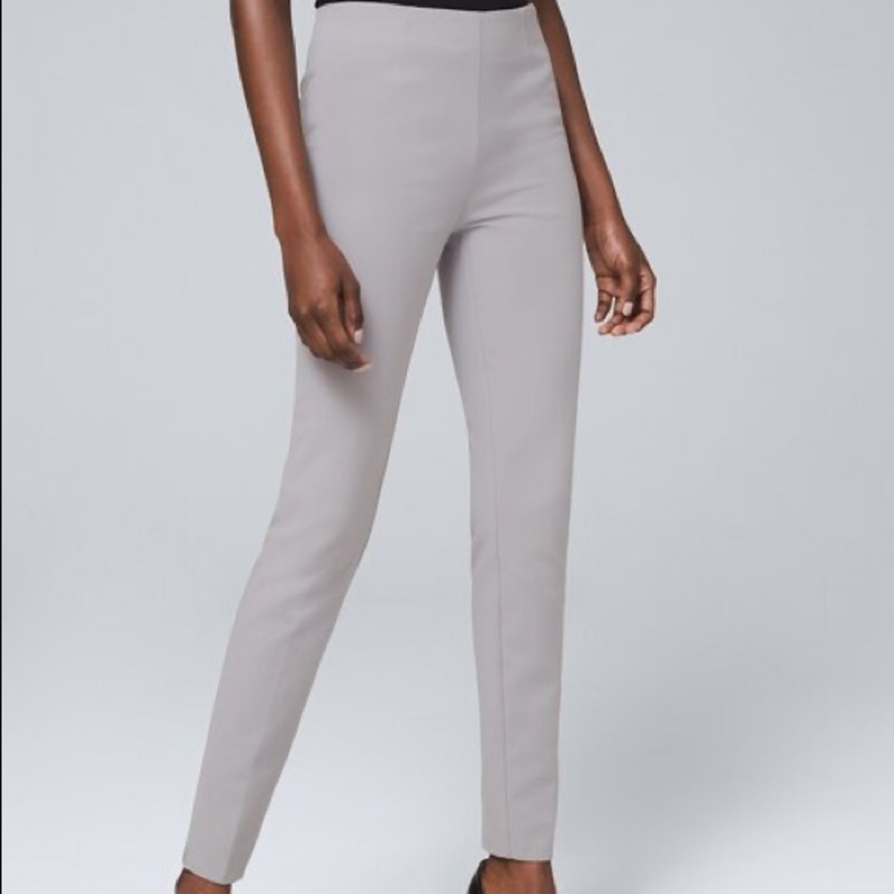 WHBM Comfort Stretch Flat-Front Skinny Ankle Pants